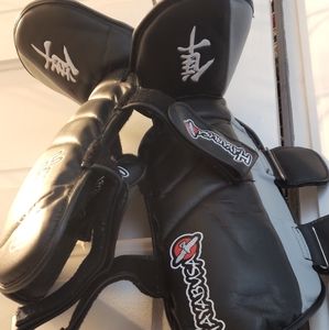 Hayabusa Shin Guards, Black and Grey